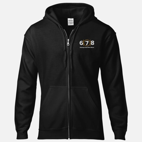 Mason Lodge 678 Zip Up Hoodie - Black