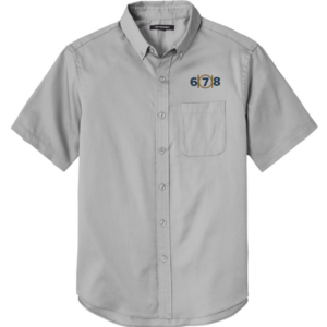 Mason Lodge 678 Short Sleeve Button Up - Grey